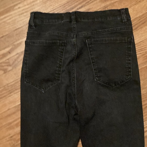 Garage black button fly high rise longer skinny jeans. - Picture 5 of 5